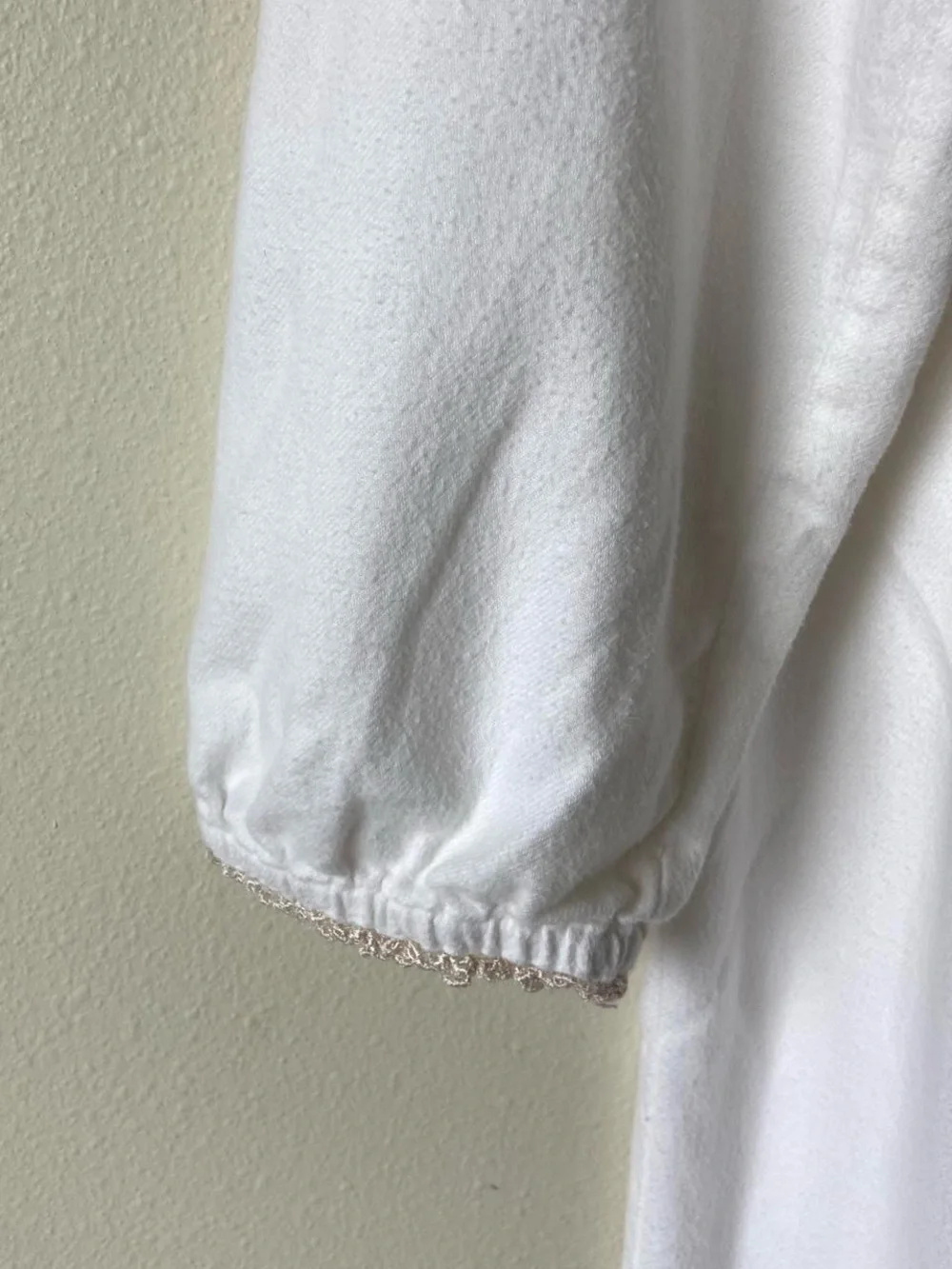 Vintage 90s Victoria's Secret Country Lace Trim Embroidered Prairie Nightgown